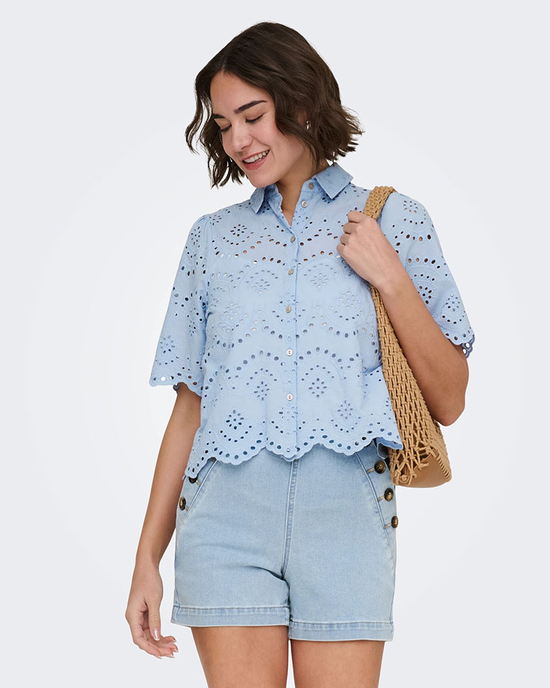 ONLY ONLVALAIS S/S SHIRT WVN NOOS - 15351106