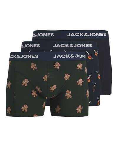 JACK & JONES JACGATE DEER TRUNKS 3 PACK - 12299166