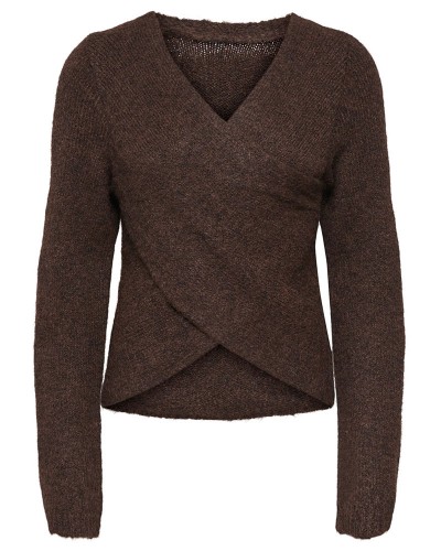 ONLY ONLZAGGIE LIFE LS V-NECK REVERSIB EX KNT - 15376349