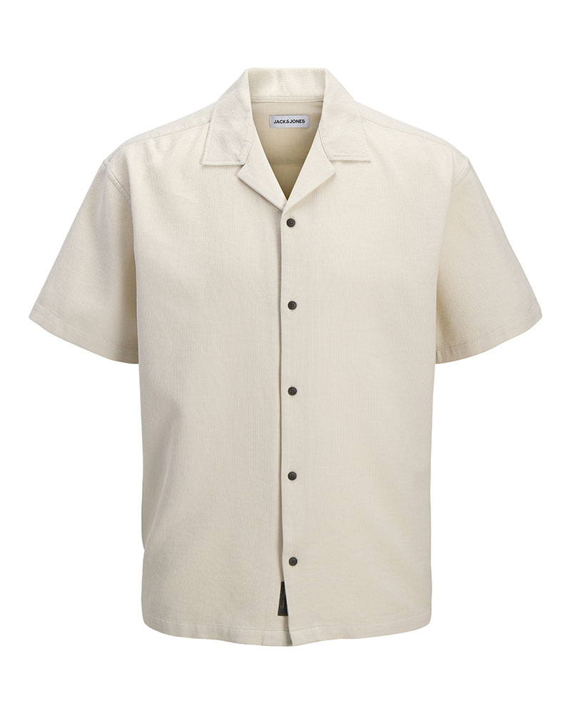 JACK & JONES JJGLOBAL WAFFLE RESORT SHIRT SS - 12295551