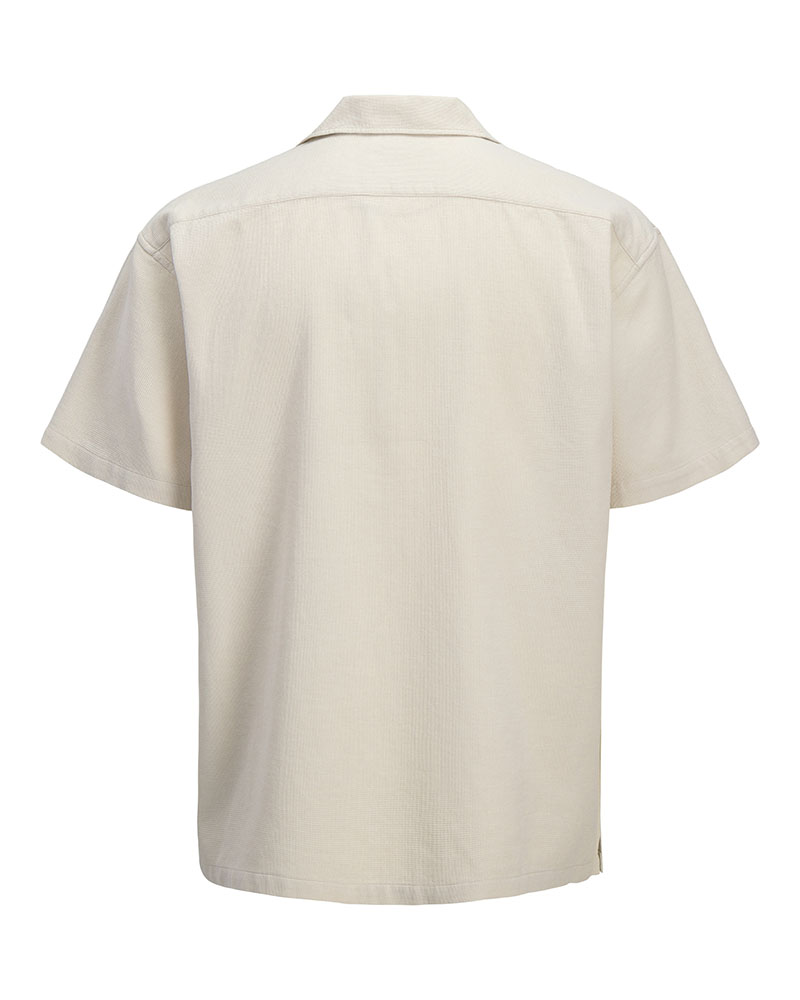 JACK & JONES JJGLOBAL WAFFLE RESORT SHIRT SS - 12295551