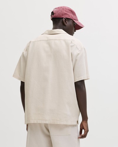 JACK & JONES JJGLOBAL WAFFLE RESORT SHIRT SS - 12295551