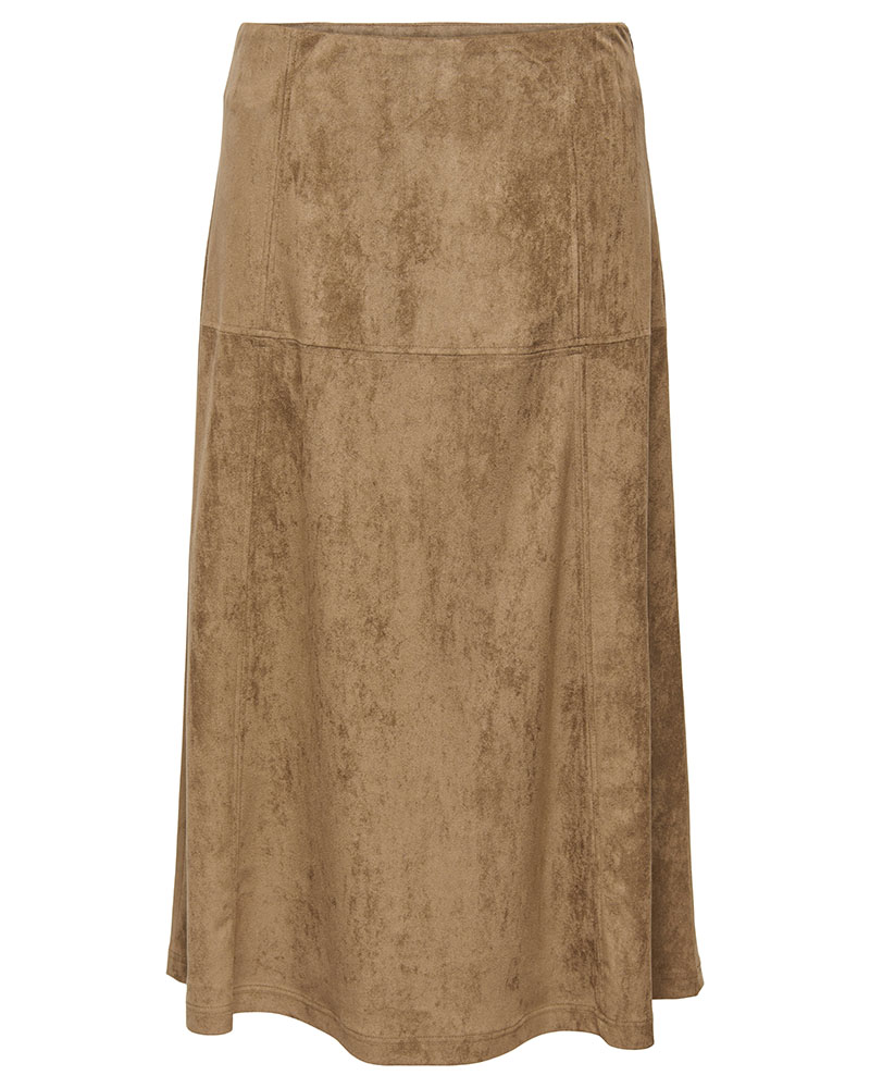 ONLY ONLLIXA MW LONG FAUX SUEDE SKIRT CC PNT - 15376828
