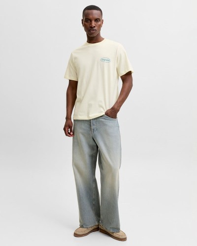 JACK & JONES JORRIVIERA VINTAGE POSTER BACK TEE SS CN - 12295202