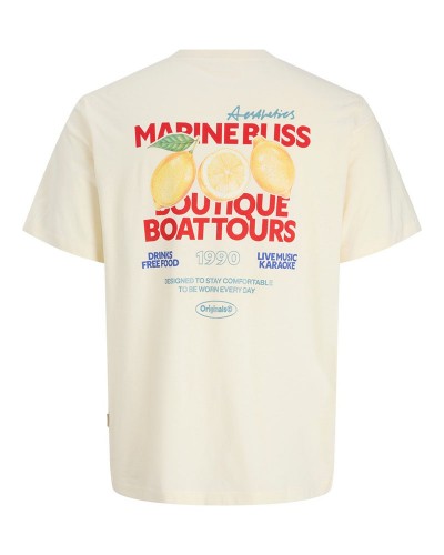 JACK & JONES JORRIVIERA VINTAGE POSTER BACK TEE SS CN - 12295202