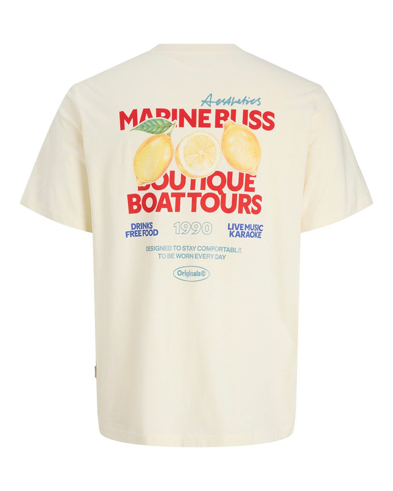 JACK & JONES JORRIVIERA VINTAGE POSTER BACK TEE SS CN - 12295202