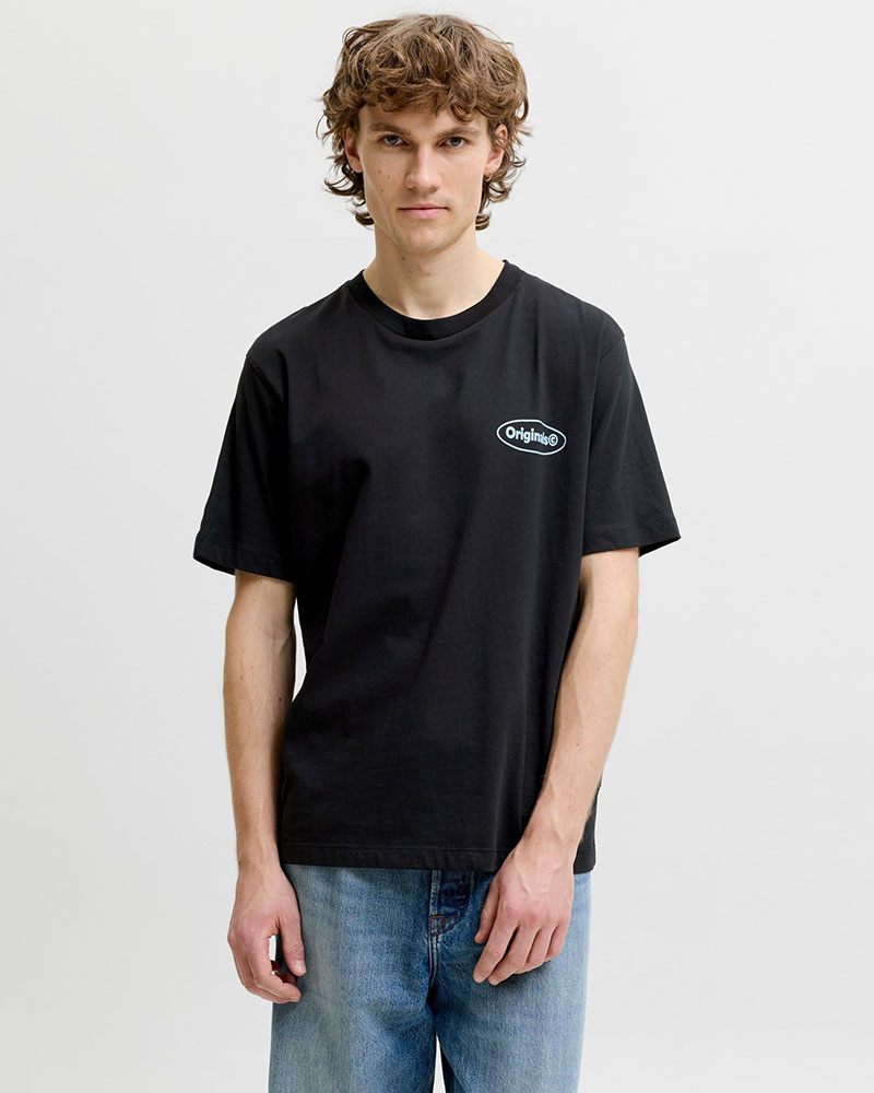 JACK & JONES JORRIVIERA VINTAGE POSTER BACK TEE SS CN - 12295202