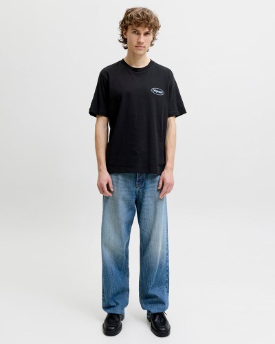 JACK & JONES JORRIVIERA VINTAGE POSTER BACK TEE SS CN - 12295202