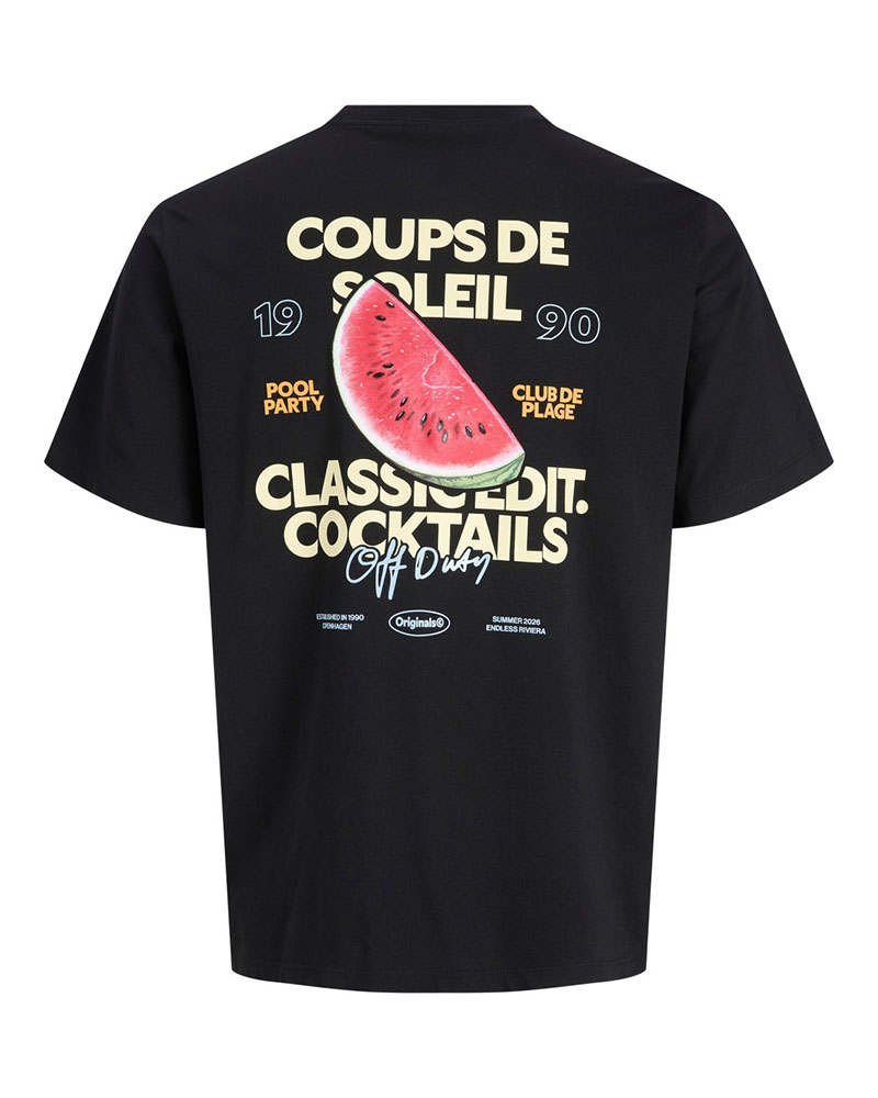 JACK & JONES JORRIVIERA VINTAGE POSTER BACK TEE SS CN - 12295202