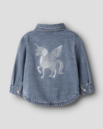 NAME IT NMFLUNA GLITTER DNM JACKET 4577-IM L - 13255127