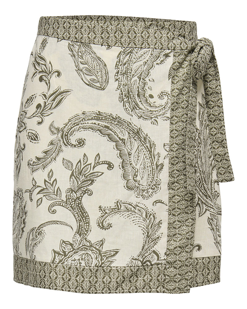 ONLY ONLLEYA BELT WRAP SHORT SKIRT WVN - 15373651