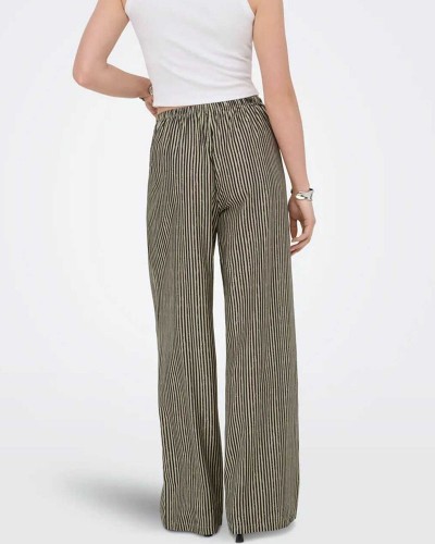 ONLY ONLSINA JEONA STR PULL UP PANTS WVN - 15374870