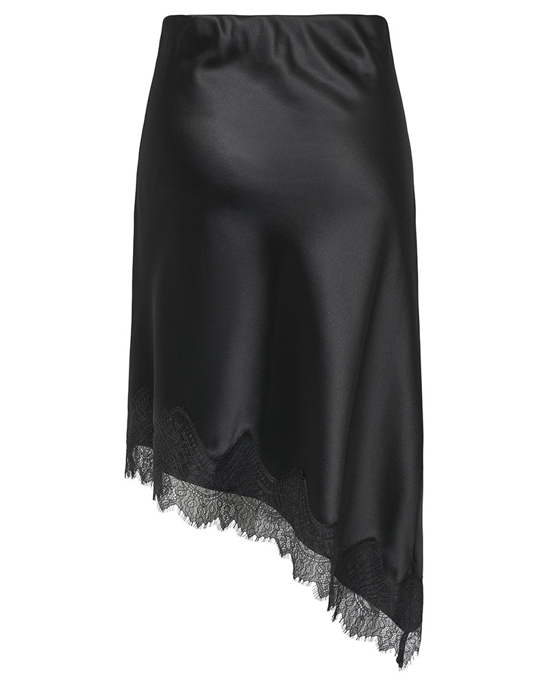 ONLY ONLFARAYA SATIN LACE SKIRT WVN - 15380116