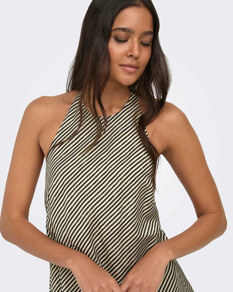 ONLY ONLROSA JEONA HALTER TOP WVN - 15374869