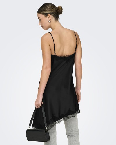 ONLY ONLBELLA STRAP SATIN LACE DRESS WVN EX - 15380521