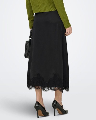 ONLY ONLBELLA SATIN LACE SKIRT WVN EX - 15380523