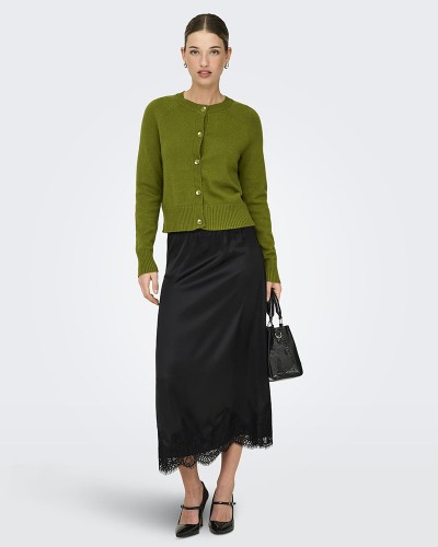 ONLY ONLBELLA SATIN LACE SKIRT WVN EX - 15380523