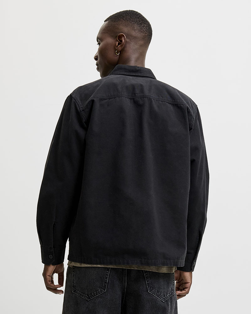 JACK & JONES JJECOLTON CANVAS OVERSHIRT LS SN - 12298629