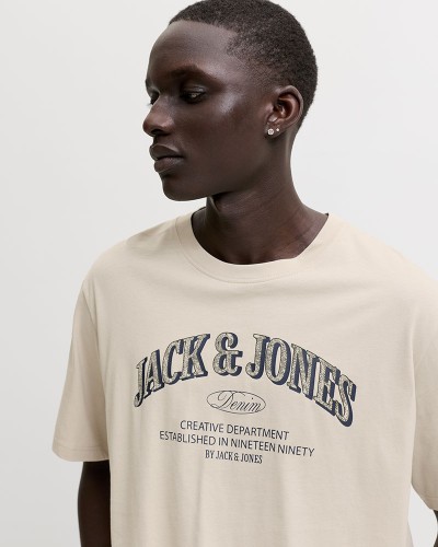 JACK & JONES JJEDENVER LOGO TEE SS O-NECK SN - 12298726