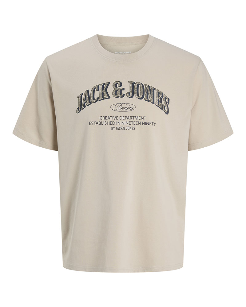 JACK & JONES JJEDENVER LOGO TEE SS O-NECK SN - 12298726