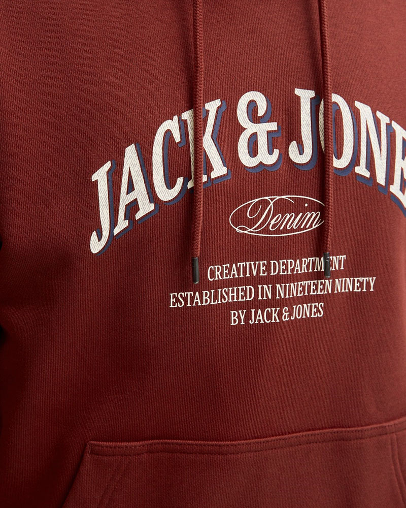 JACK & JONES JJEDENVER LOGO SWEAT HOOD SN - 12298730