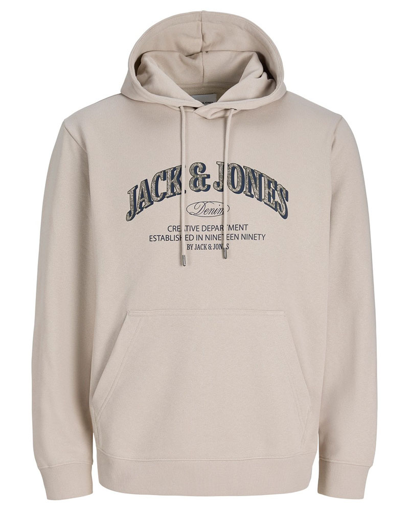 JACK & JONES JJEDENVER LOGO SWEAT HOOD SN - 12298730