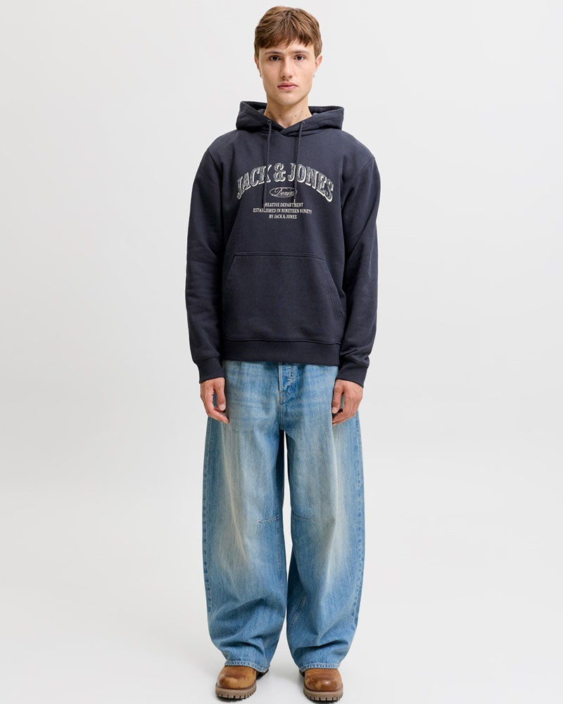 JACK & JONES JJEDENVER LOGO SWEAT HOOD SN - 12298730