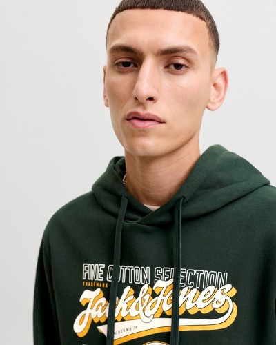 JACK & JONES JJELOGO SWEAT HOOD 2 COL AW26 SN - 12299467