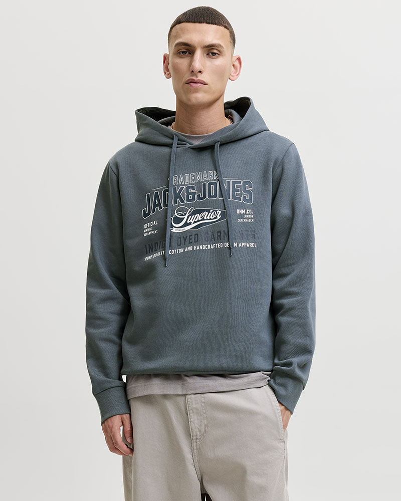 JACK & JONES JJELOGO SWEAT HOOD 2 COL AW26 SN - 12299467