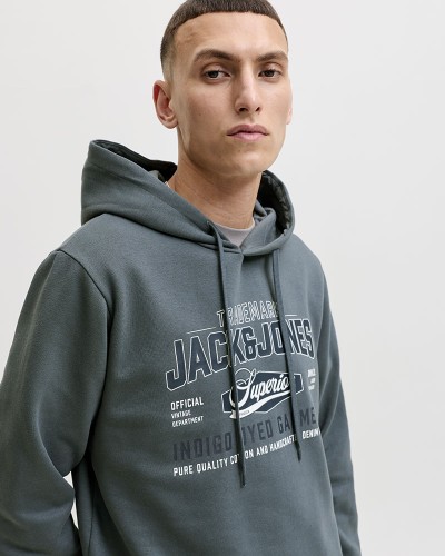 JACK & JONES JJELOGO SWEAT HOOD 2 COL AW26 SN - 12299467
