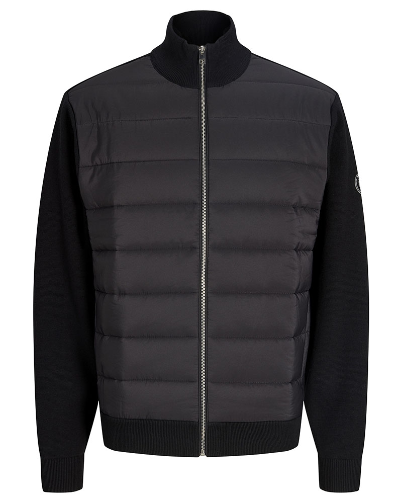 JACK & JONES JJTYLER KNIT HYBRID CARDIGAN - 12298383