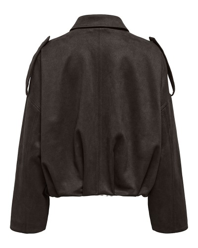 ONLY ONLMOON-STINA FAUX SUEDE BOMBER PNT NOOS - 15381024