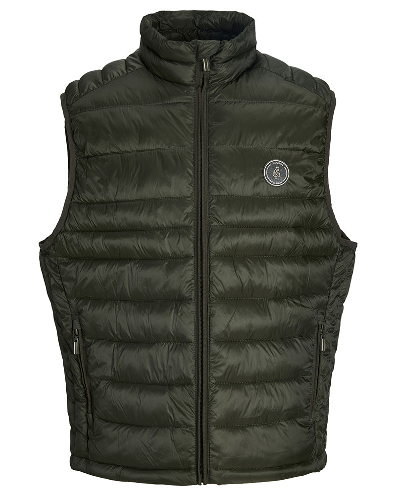 JACK & JONES JJEKINGSLEY LIGHT BODYWARMER COLLAR NOOS - 12298870