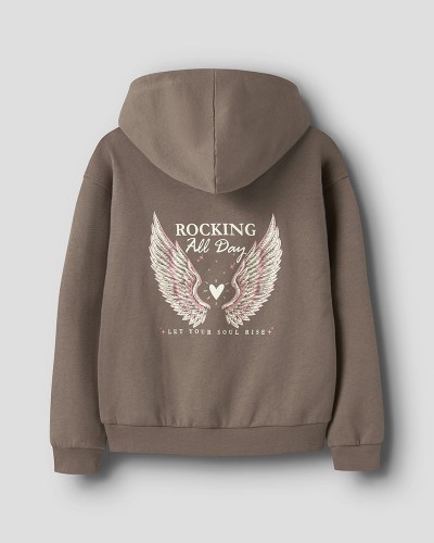 NAME IT NKFLOTUSE LS RLX SWEAT WH BRU - 13258327