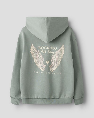 NAME IT NKFLOTUSE LS RLX SWEAT WH BRU - 13258327