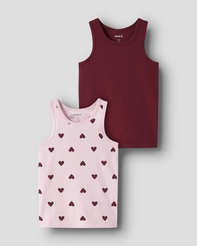 NAME IT NMFTANK TOP 2P CUTIE HEART NOOS - 13258435