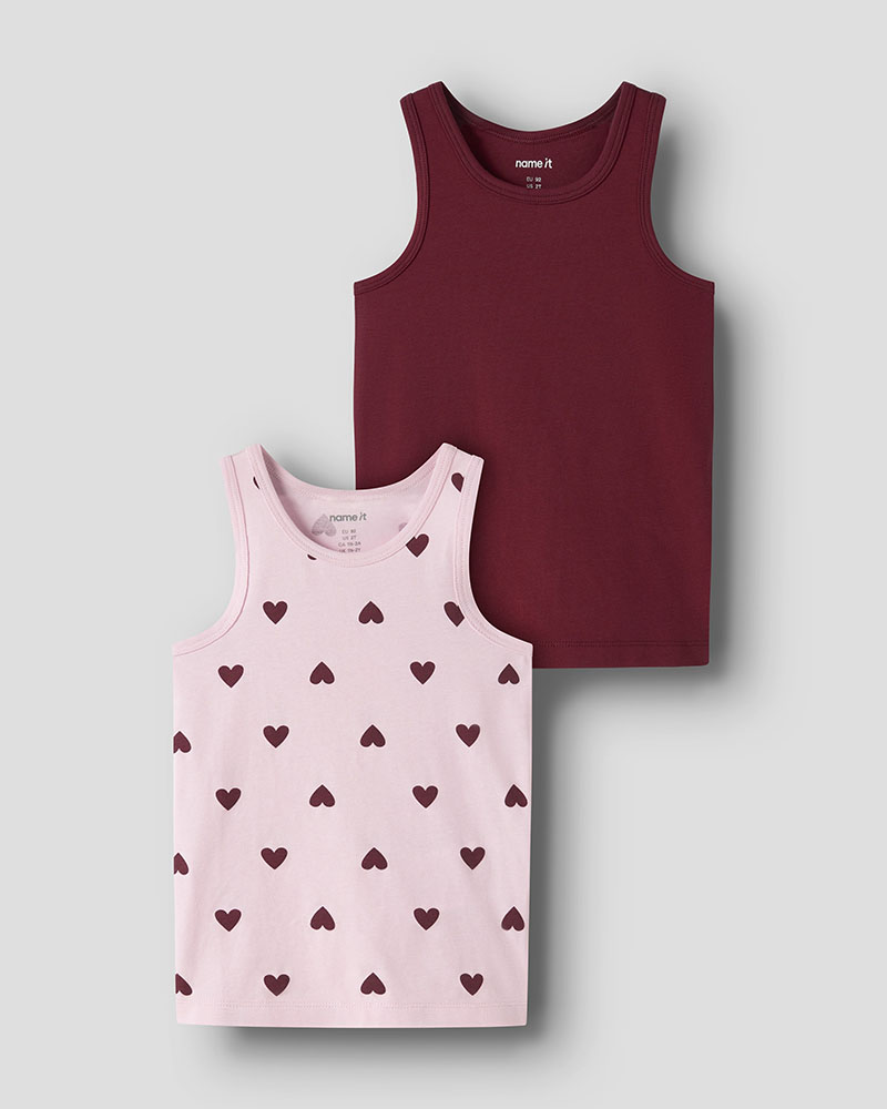 NAME IT NMFTANK TOP 2P CUTIE HEART NOOS - 13258435
