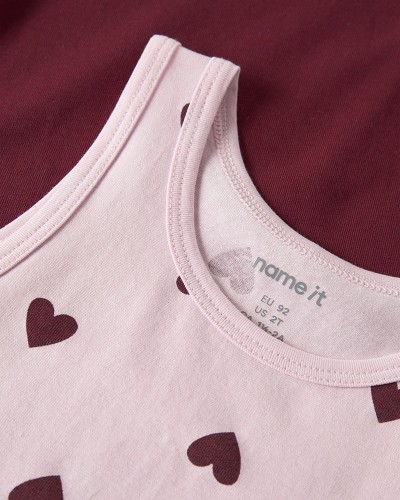 NAME IT NMFTANK TOP 2P CUTIE HEART NOOS - 13258435