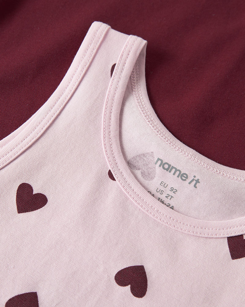 NAME IT NMFTANK TOP 2P CUTIE HEART NOOS - 13258435
