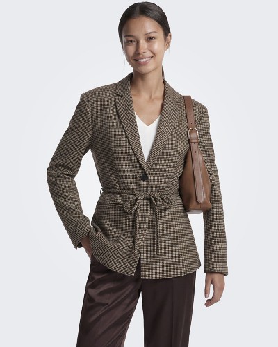 ONLY ONLNELLA L/S BELT CHECK BLAZER CC TLR - 15376947