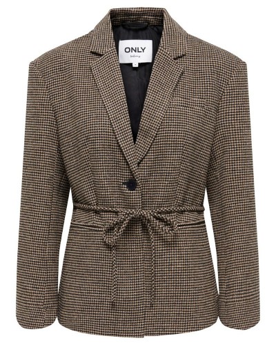 ONLY ONLNELLA L/S BELT CHECK BLAZER CC TLR - 15376947