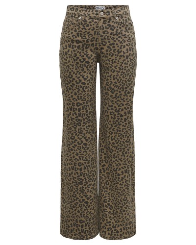 ONLY ONLMADISON HW WIDE ANIMAL PANT PNT - 15355777