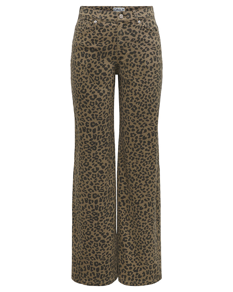 ONLY ONLMADISON HW WIDE ANIMAL PANT PNT - 15355777