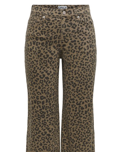 ONLY ONLMADISON HW WIDE ANIMAL PANT PNT - 15355777