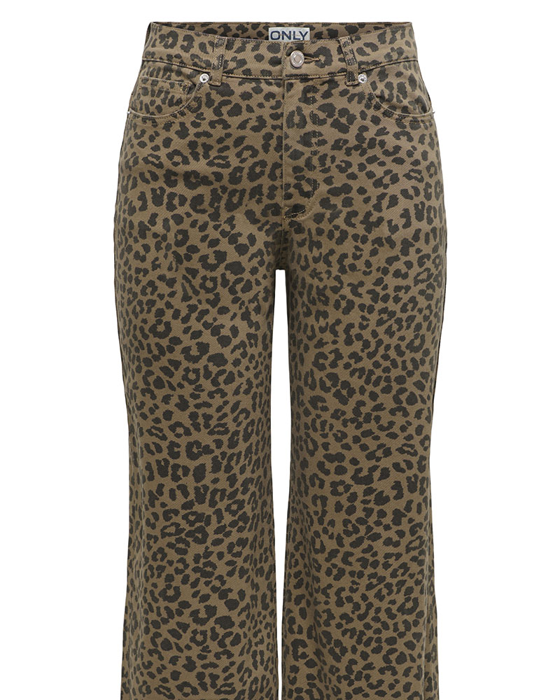 ONLY ONLMADISON HW WIDE ANIMAL PANT PNT - 15355777