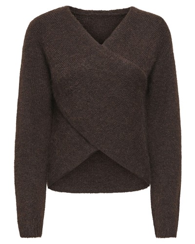 ONLY ONLMAGGIE LS CROSS V-NECK CC KNT - 15375129