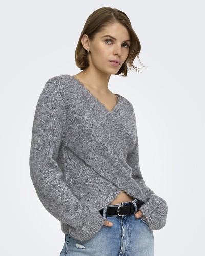 ONLY ONLMAGGIE LS CROSS V-NECK CC KNT - 15375129