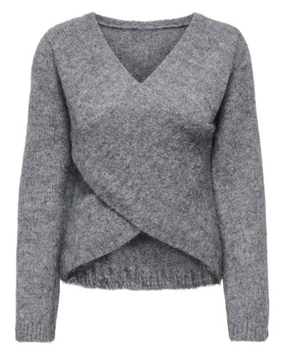 ONLY ONLMAGGIE LS CROSS V-NECK CC KNT - 15375129