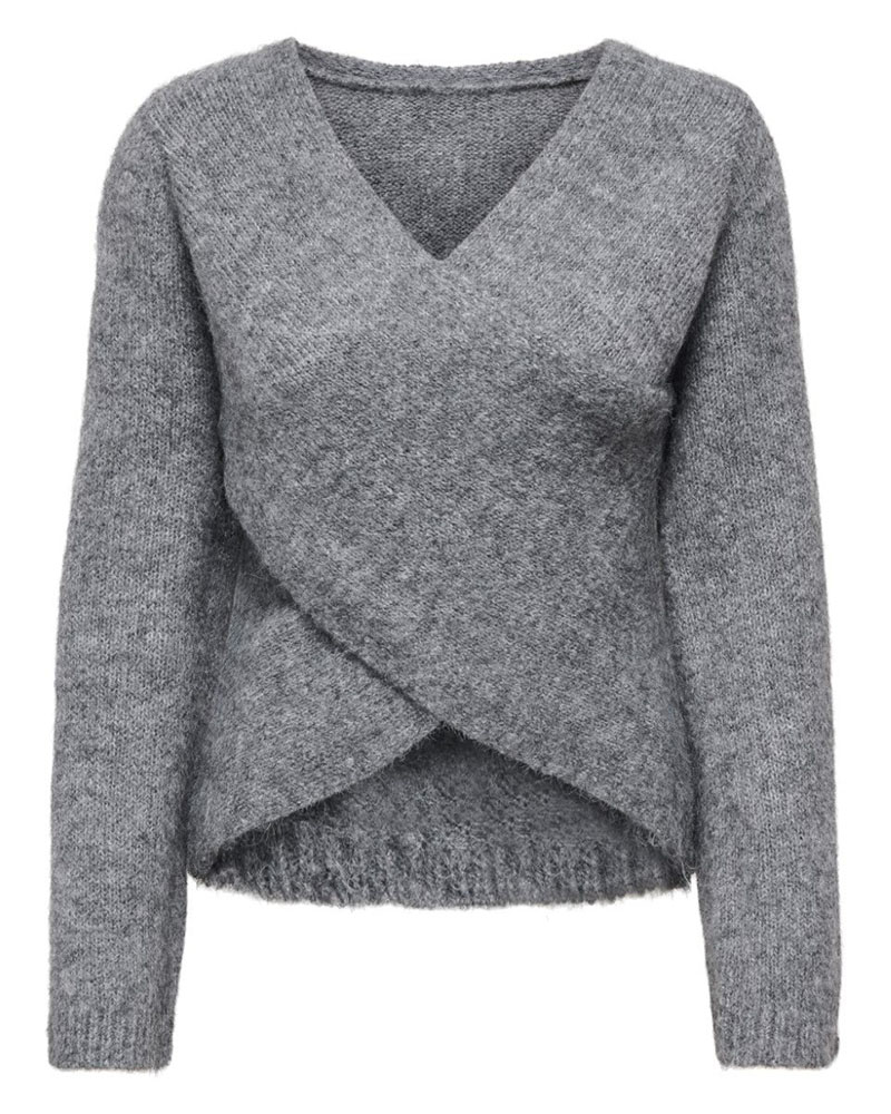 ONLY ONLMAGGIE LS CROSS V-NECK CC KNT - 15375129