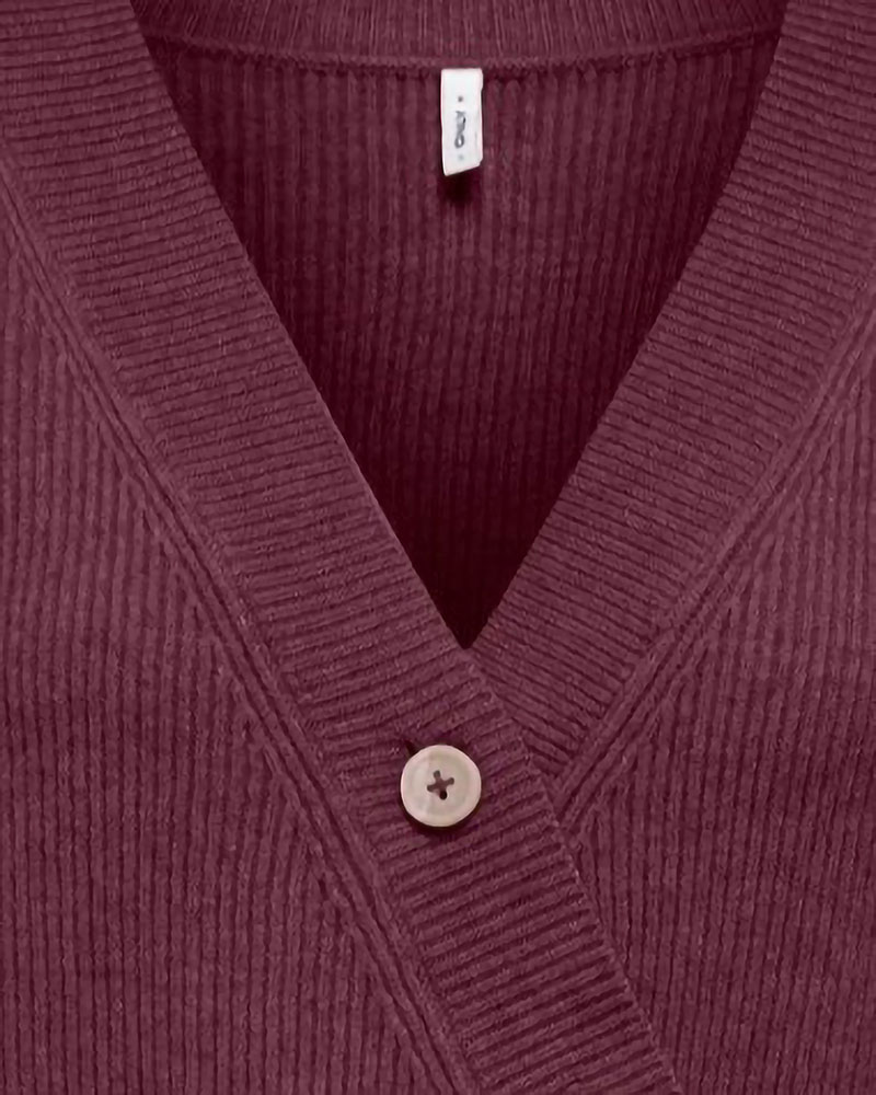 ONLY ONLKATIA LS RIB BUTTON CARDI CC KNT - 15374822